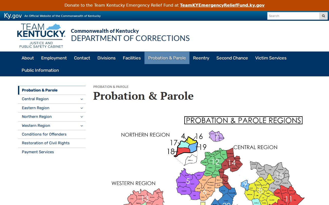 Edmonson County arrest search and Kentucky probation and parole overview